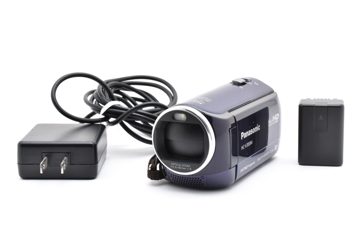 Panasonic HC-V300M (良品） Panasonic HC-V300M Navy 32GB HD Digital Video Camcorder 50x Zoom