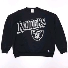 Vintage 90's Los Angeles RAIDERS Crewneck Sweatshirt LOGO 7 Men's XL Oakland LA