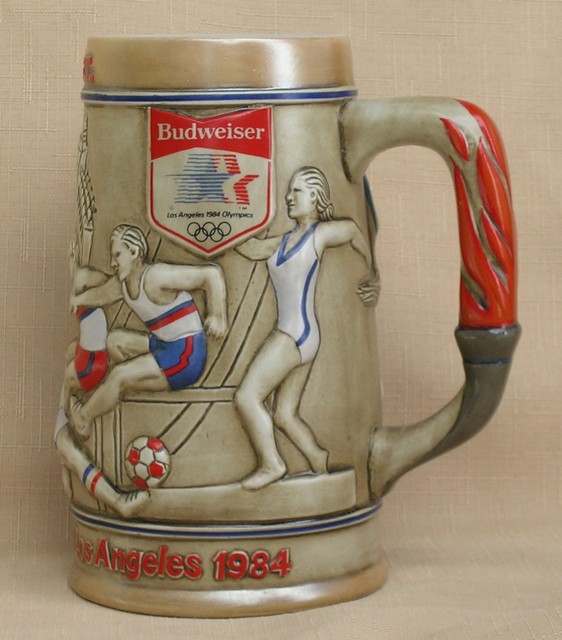 1984 olympic budweiser beer stein