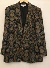 Evan Picone Blazer Jacket Muted Floral Lined 12. Boyfriend . Oversized