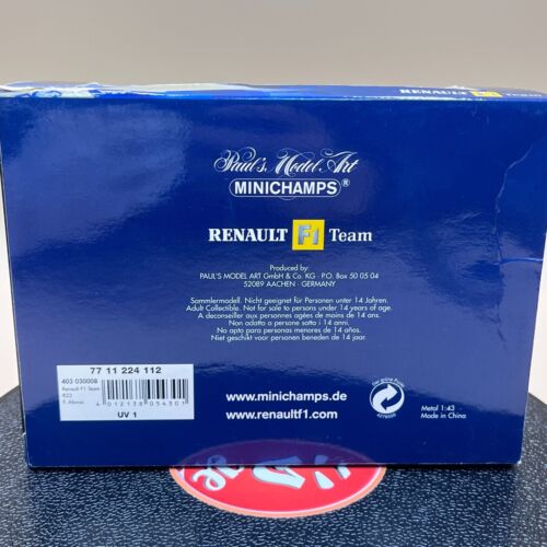 MINICHAMPS 1/43 Renault F1 Team R23 Fernando Alonso #8 403030008 MILD SEVEN - Picture 2 of 13
