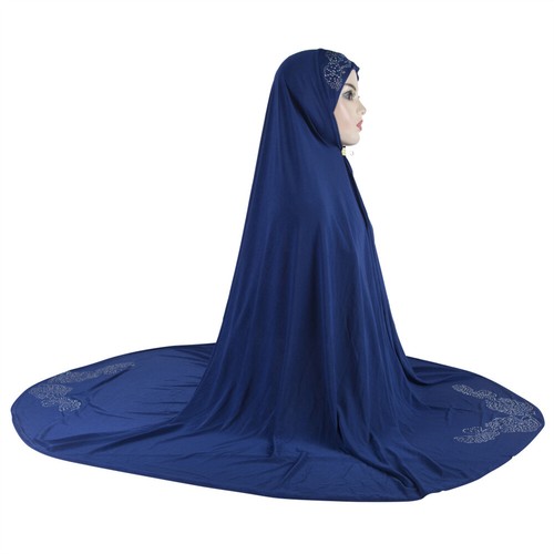 Muslim Ramadan Women One Piece Large Khimar Burqa Scarf Hijab Islamic Wrap Shawl - Picture 11 of 55