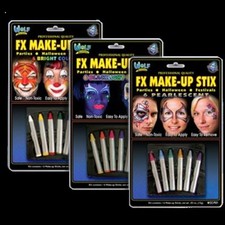Makeup Sticks Face Paint Crayons 3 to Choose From: Bright, Pearl, Neon