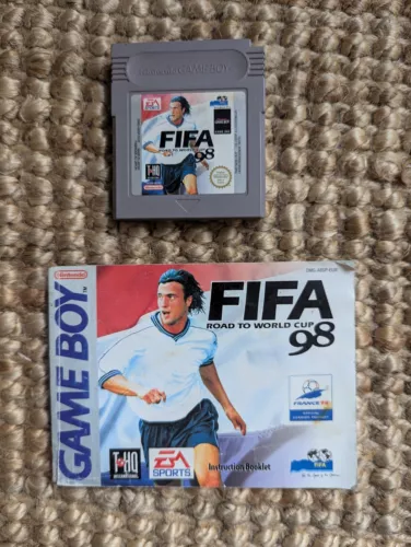 Fifa 98 Road To World Cup Nintendo Gameboy Game and Instruction Manual Booklet