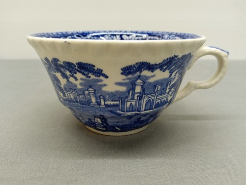 Mason's Vista Ironstone Blue White Transferware 4” Cup & 6” Saucer - England - Picture 4 of 19