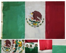 3x5 Embroidered Sewn Mexico Country 300D Nylon 3'x5' Flag 3 Grommets  Rope