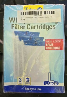 3-Pack Tetra Aquarium Fish Tank Filter Cartridges Whisper Bio-Bag Large - NEW