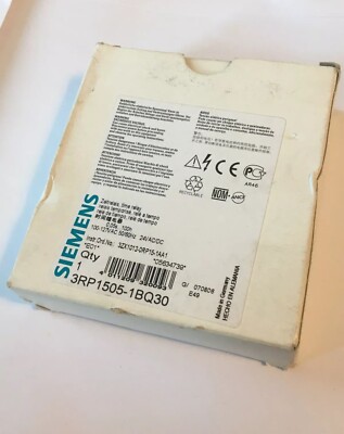 Siemens 3RP1505-1BQ30 Zeitrelais Time Relay 0,05s-100h 100-127VAC Unused NEU OVP