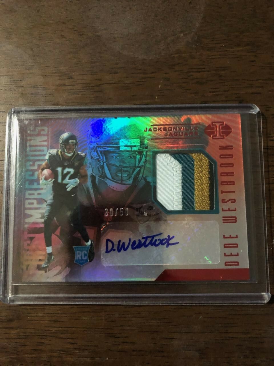 Dede Westbrook Panini Illusions #130 Autograph Memorabilia
