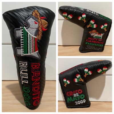SCOTTY CAMERON HEADCOVER 2009 CINCO DE MAYO BANDITO BULL DOG