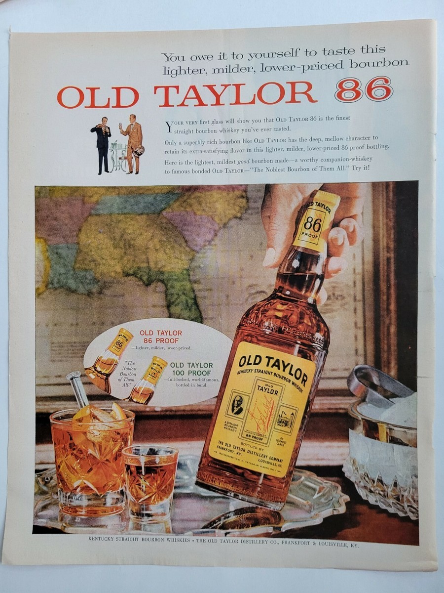 オールド テイラー 86 プルーフ　OLD TAYLOR 86 PROOF Buy Old Taylor 1972 86pf Quart | Flask Wines
