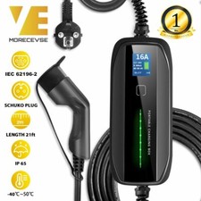 DoeingEV – boîtier de chargement Portable EV de Type 2, câble commutable 10/16a