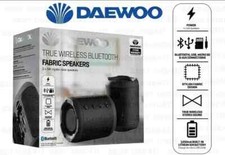 DAEWOO TRUE WIRELESS FABRIC BLUETOOTH SPEAKERS 5W POWERFUL LOCAL PICKUP ONLY!