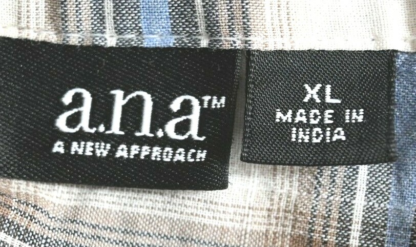 a.n.a A NEW APPROACH シャツ a.n.a. a new approach snap up shirt size XL RN#93677 | eBay