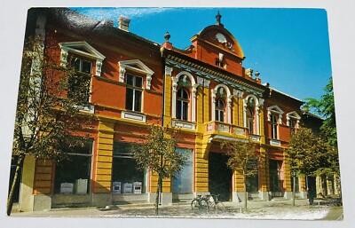 Vintage Postcard Novi Becej Serbia Travel Tour Famous Building Street View P2