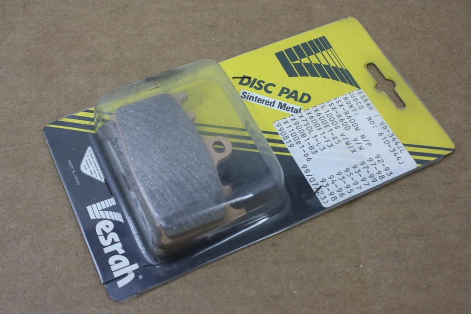 1997-2003 SUZUKI GSXR600 и 00-03 GSXR750 ПЕРЕДНИЕ ТОРМОЗНЫЕ КОЛОДКИ VESRAH СПЕЧЕННЫЙ МЕТАЛЛ - Изображение 2 из 4