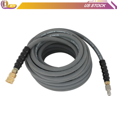 #ad 4000PSI Gray With Couplers 3 8quot; 100ft Pressure Washer Hose $86.75