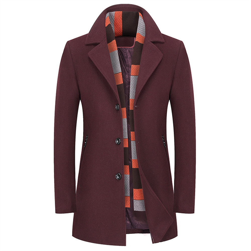 winter mens dress coats Long Coats for Men