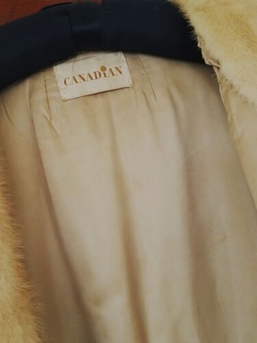 Full Length Blond Mink Coat Vintage Canadian Fur Company Ladies Elegant EMBA - Picture 3 of 11
