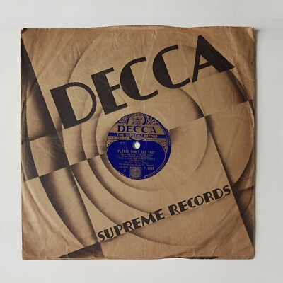 The RAF Dance Orchestra - Please Don't Say ''NO'' - UK 78rpm Decca F.8548 ️TESTED