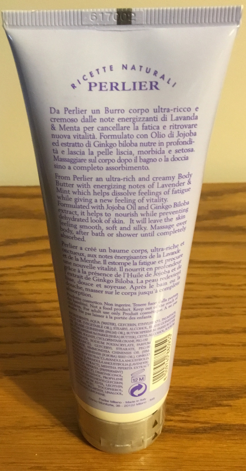 Perlier Body Care Lavender Mint Regenerating Body Butter 4.2 fl.Oz.