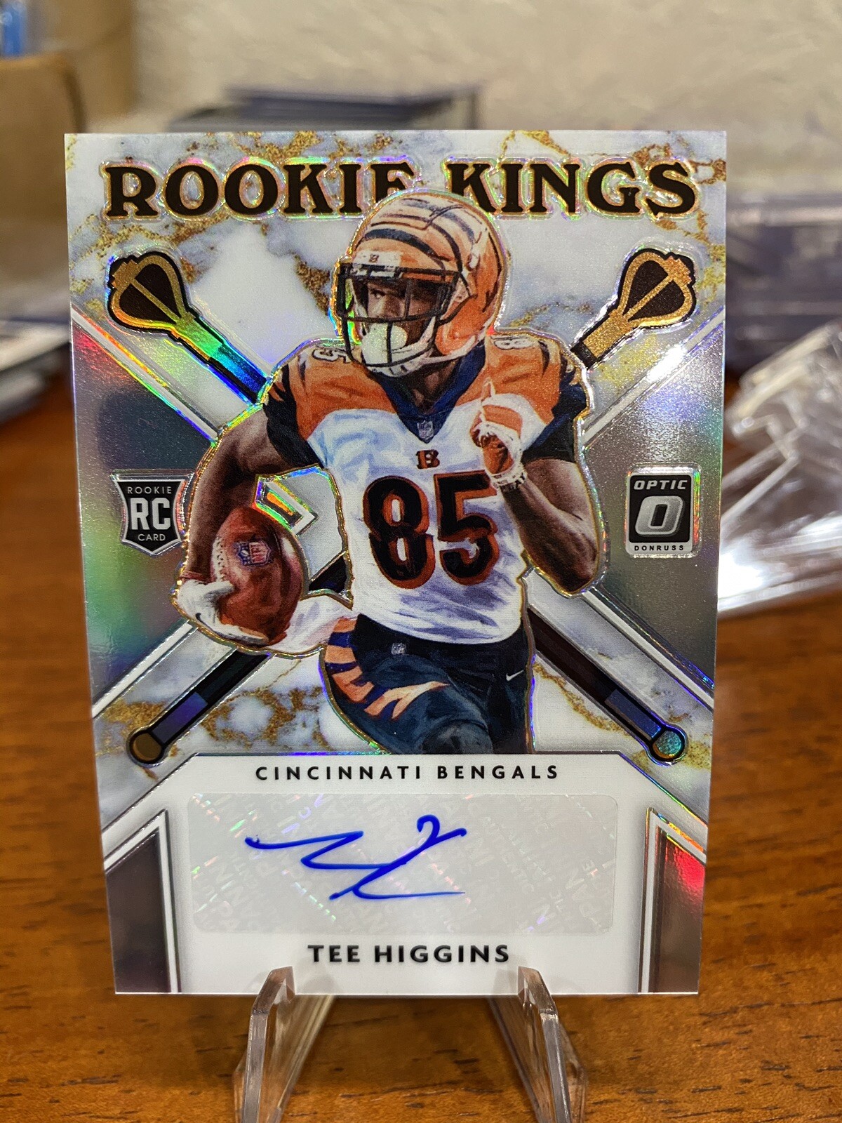 2020 TEE HIGGINS Donruss Optic ROOKIE KINGS Holo Prizm AUTO SP RC /49 INVEST📈🔥
