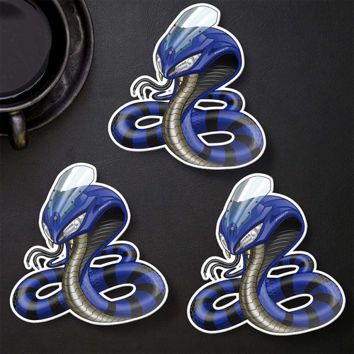 Yamaha FAZER8 FZ8 S Stickers - Set of 3 Kiss-Cut Motorcycle Decals - Picture 5 of 10