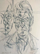 Alberto.Giacometti. Original Signed COA Numbered Certified Lithograph.