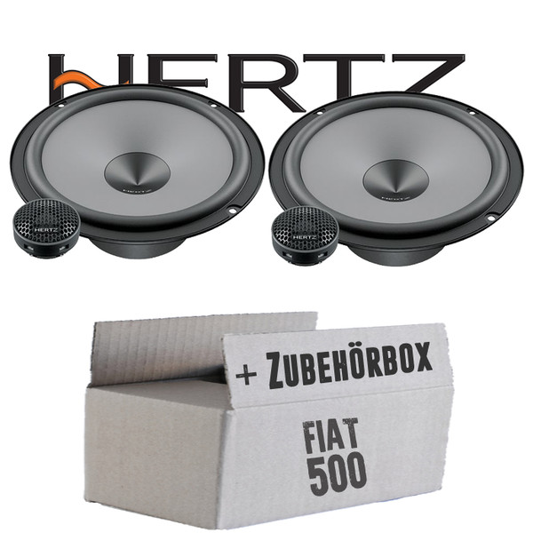 Hertz Lautsprecher FüR Fiat 500 Heck KFZ Boxen Komposystem Auto KFZ Set Hinten-image