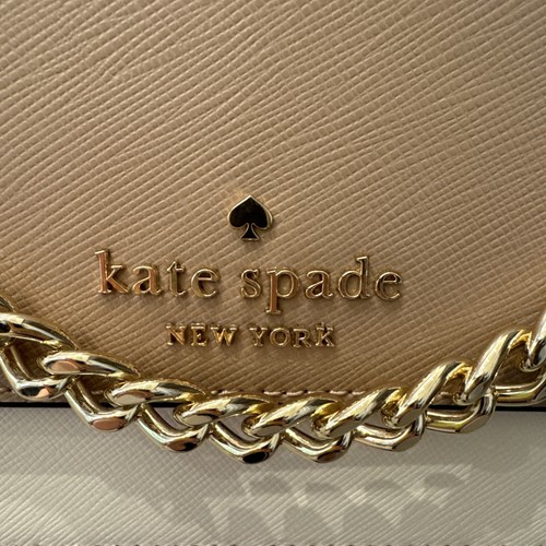 NWOT Kate Spade Madison Medium Flap Convertible Crossbody Tosted Hazelnut Multi - Picture 4 of 9