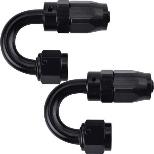 2 Pieces 10AN Hose End Fitting 180 Degree Swivel for CPE Braided Hose AN10- - 第 1/6 張圖片