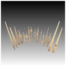 Clock hand set for quartz and radio controlled movements fancy style yellow