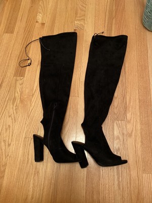 black thigh high boots rue 21