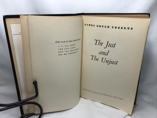 THE JUST AND THE UNJUST J G COZZENS STATED FIRST EDITION 1ST HARCOURT BRACE HC - Picture 9 of 9