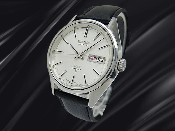 King Seiko Hi-Beat 5626-7113 SS Silver Dial Day Date KS Buckle