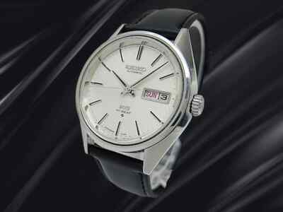 King Seiko Hi-Beat 5626-7113 SS Silver Dial Day Date KS Buckle