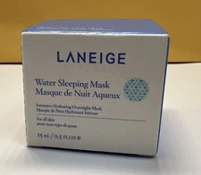 LANEIGE Water Sleeping Mask 0.5 Fl Oz/15 ml Travel Size intensive hydration