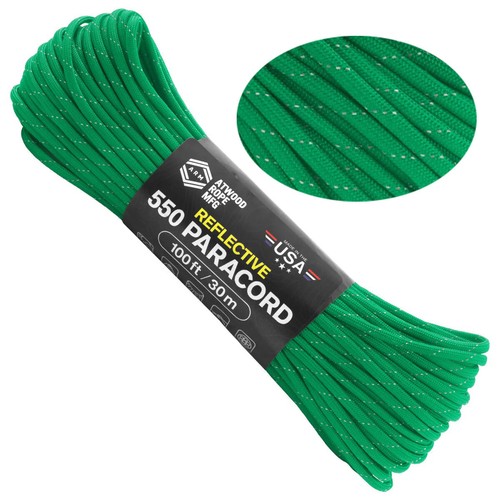 ATWOOD USA Reflective Paracord 550 Type III 7Strand 4mm AUTHENTIC small batch - Foto 5 di 37