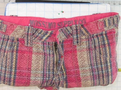Mossimo sz XL 14 16 Girls Red Gray Plaid Casual Shorts C0873 - Picture 4 of 10