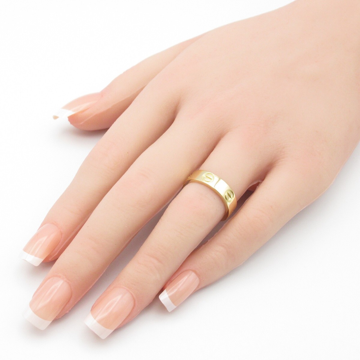 18Kゴールド デザインリング✴︎used ✴︎ Gucci Icon Yellow Gold (18K) Fashion No Stone Band Ring Gold