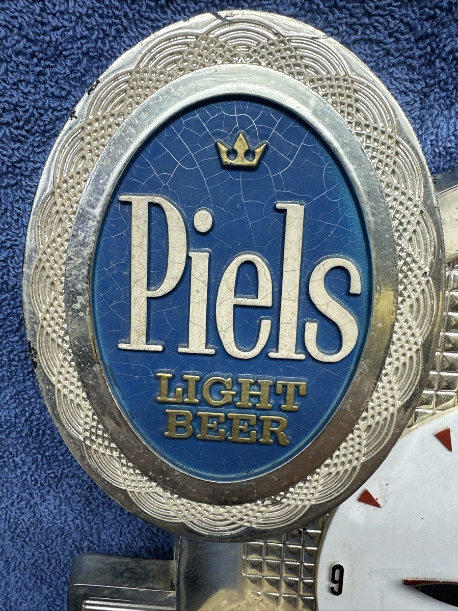 1959年Piels Beerピールズビール★バート＆ハリービンテージ壁掛け時計 1959 PIELS LIGHT BEER CLOCK BROOKLYN NEW YORK BERT AND HARRY