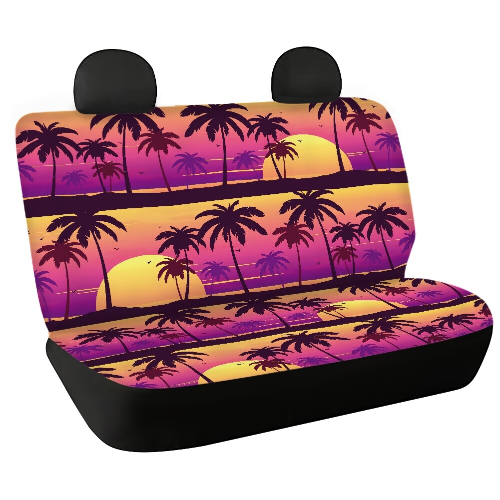 Ocean Beach Car Rear Seat Anti Fouling Protection Cover Car Rear Seat Cover