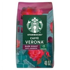 Starbucks Caffe Verona Ground Coffee, Dark Roast, 40 oz.pack of 2 11.00 per pound