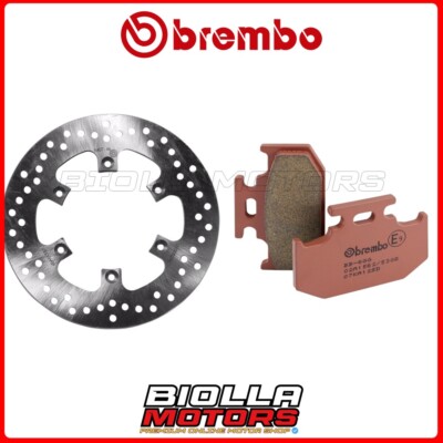 BREMBO BELAGSATZ + BREMSSCHEIBE KAWASAKI KDX SR 200 1989 HINTEN [SD - Feststehend] 68