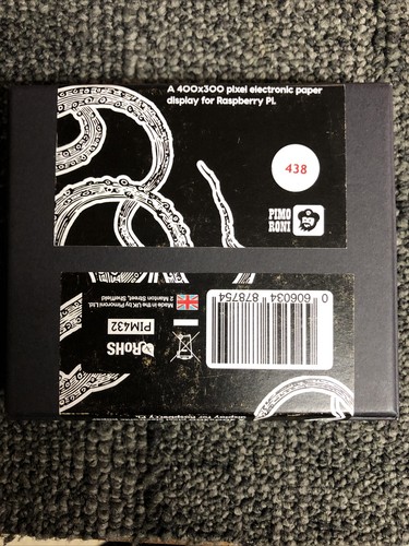 Pimoroni Inky What BLACK AND WHITE EPAPER FOR Raspberry Pi - Imagen 2 de 2