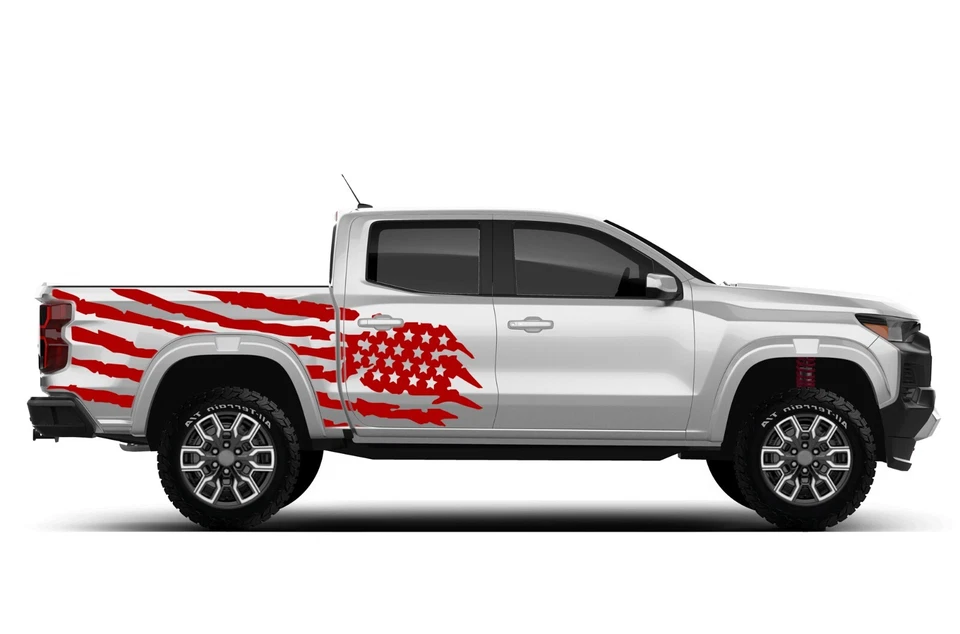 Bandera de Estados Unidos EE. UU. Calcomanías Gráficas Adhesivo para Chevrolet Colorado Kit 2015 - Presente Foto 2 de 4