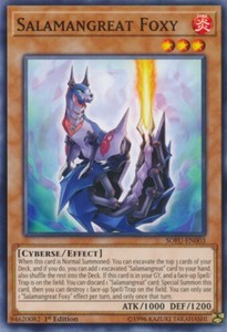 Salamangreat Foxy - SOFU-EN003 - Common - 1st Edition x3 - Near Mint