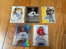 FIVE (5) Upper Deck Allure, Future Watch Autograph Cards LOT | Sheahan, Francouz