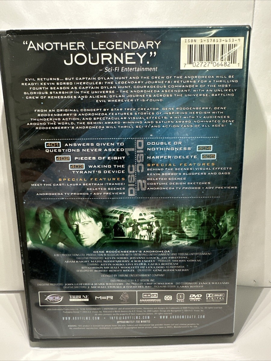 Andromeda - Season 4: Vol. 1 (DVD, 2004, 2-Disc Set) 702727064821