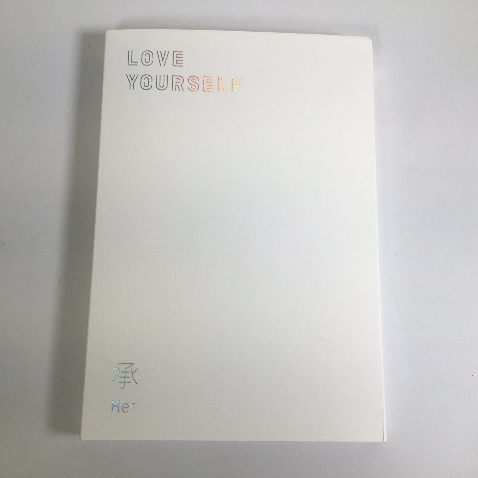 BTS  Love Yourself : Her  CD Album E Version with booklet notes missing photcard